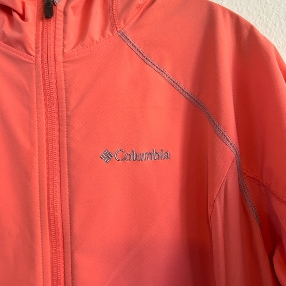 Columbia Jacket Women Medium Sweet
As Softshell Hoodie Pink Long Sleeve
Full Zip - Picture 5 of 8